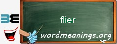 WordMeaning blackboard for flier